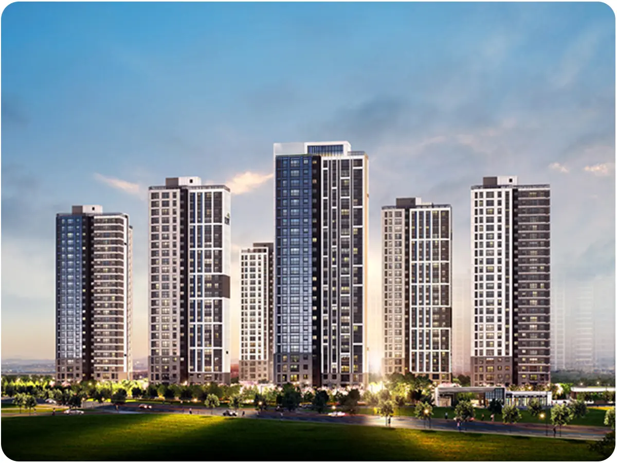 고덕 수자인 풍경채 1단지 조감도